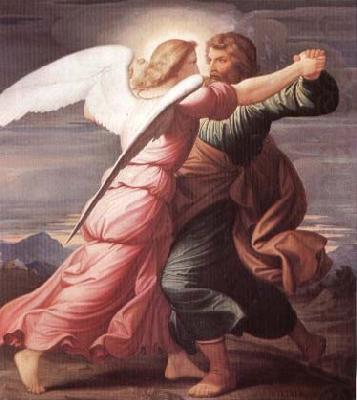 Jacob Wrestling with the Angel, STEINLE, Edward Jakob von